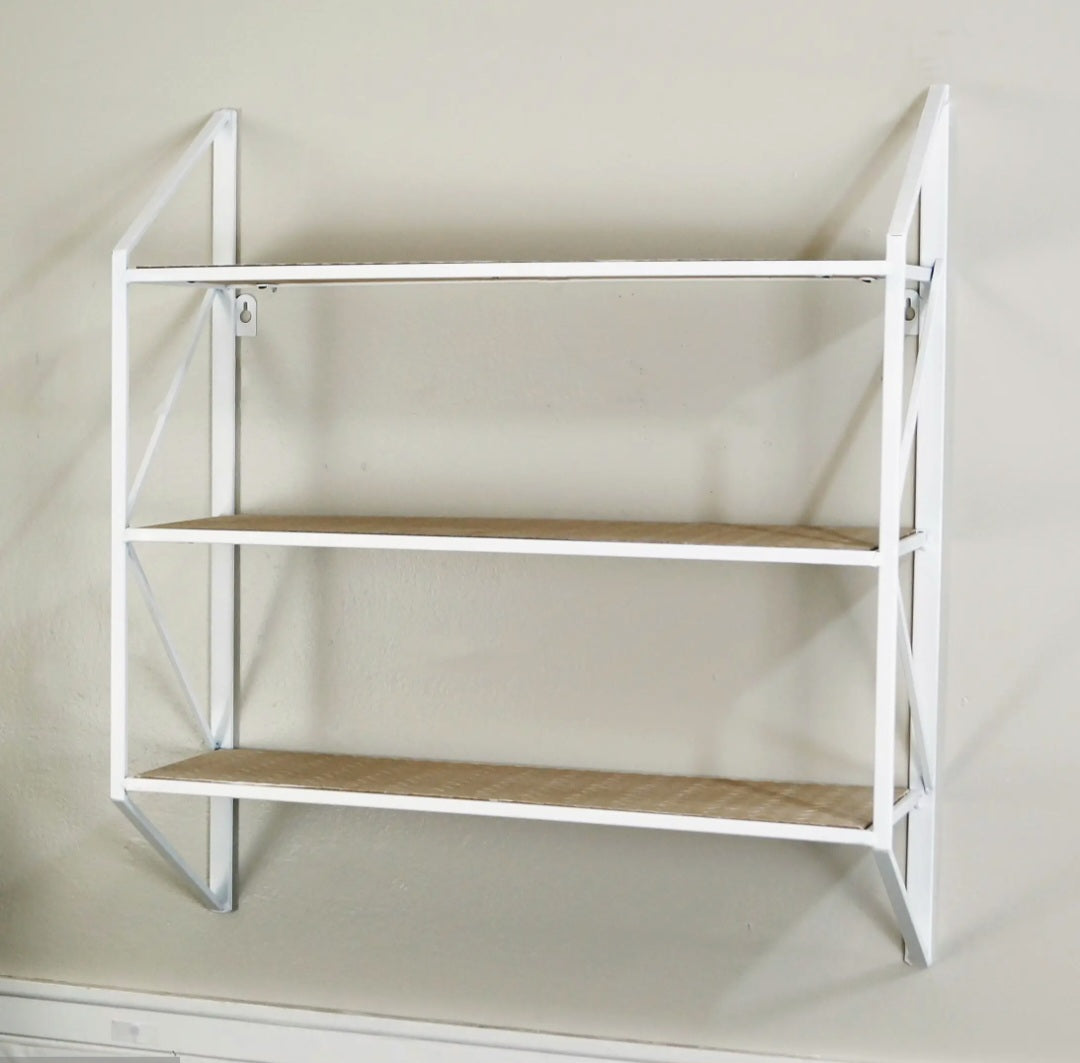 Cottage Metal Wall Shelf