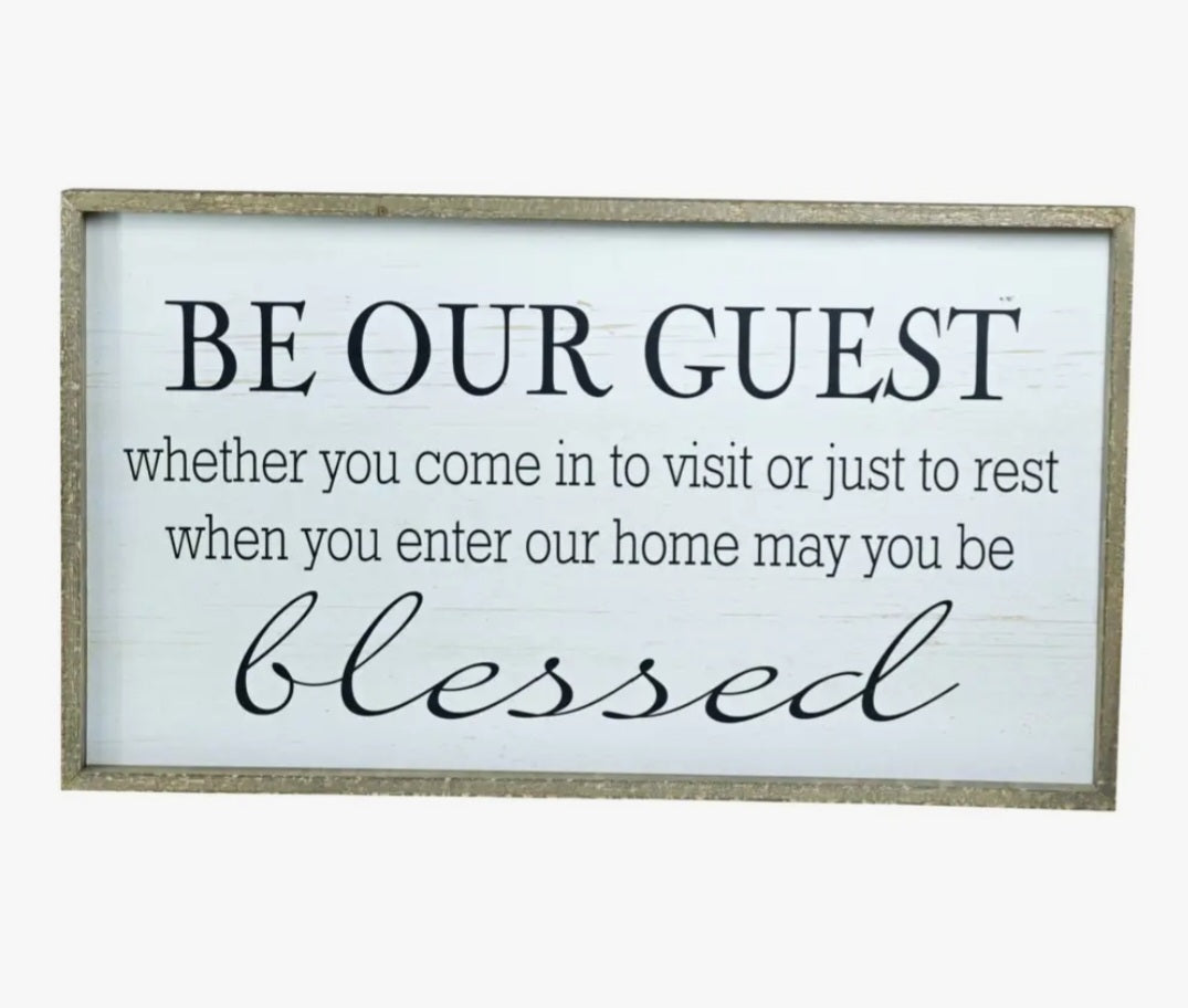 Blessed Farmhouse Wall Sign