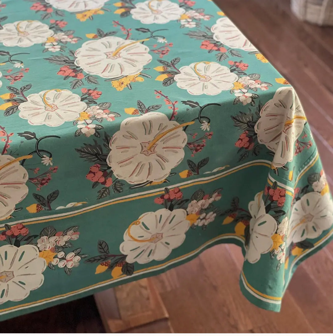 Harvest Block Print Tablecloth