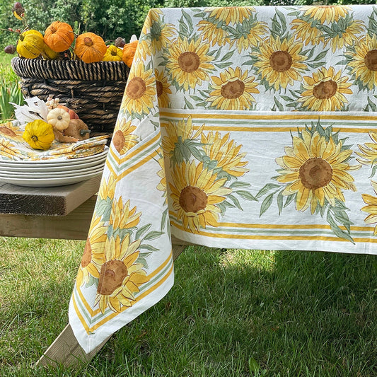 Sunflowers Printed Tablecloth