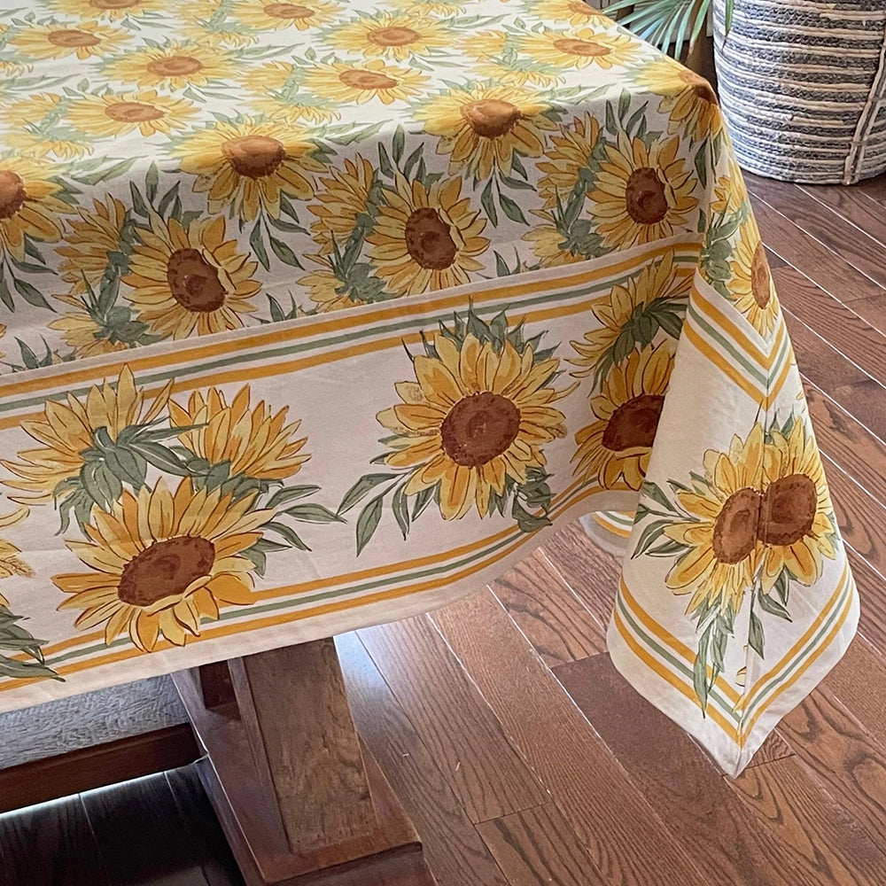 Sunflowers Printed Tablecloth